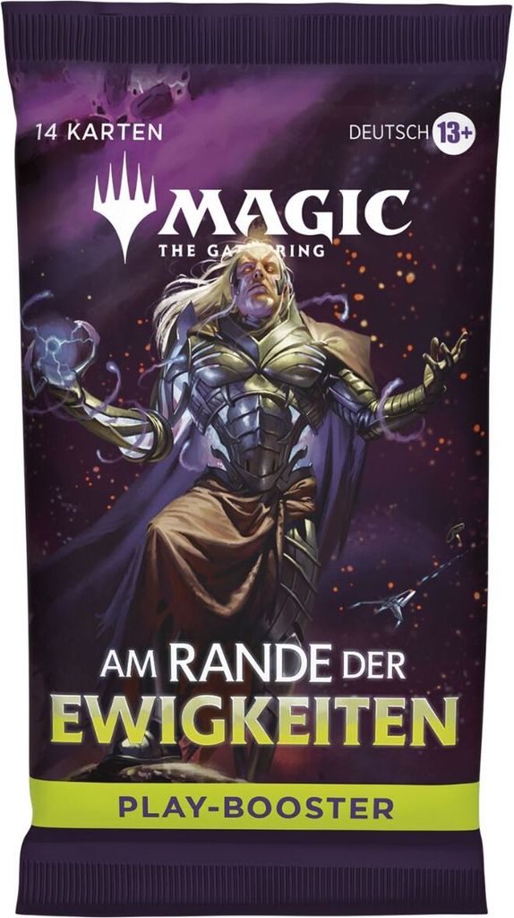 A Magic the Gathering booster pack with a fantasy illustration.
