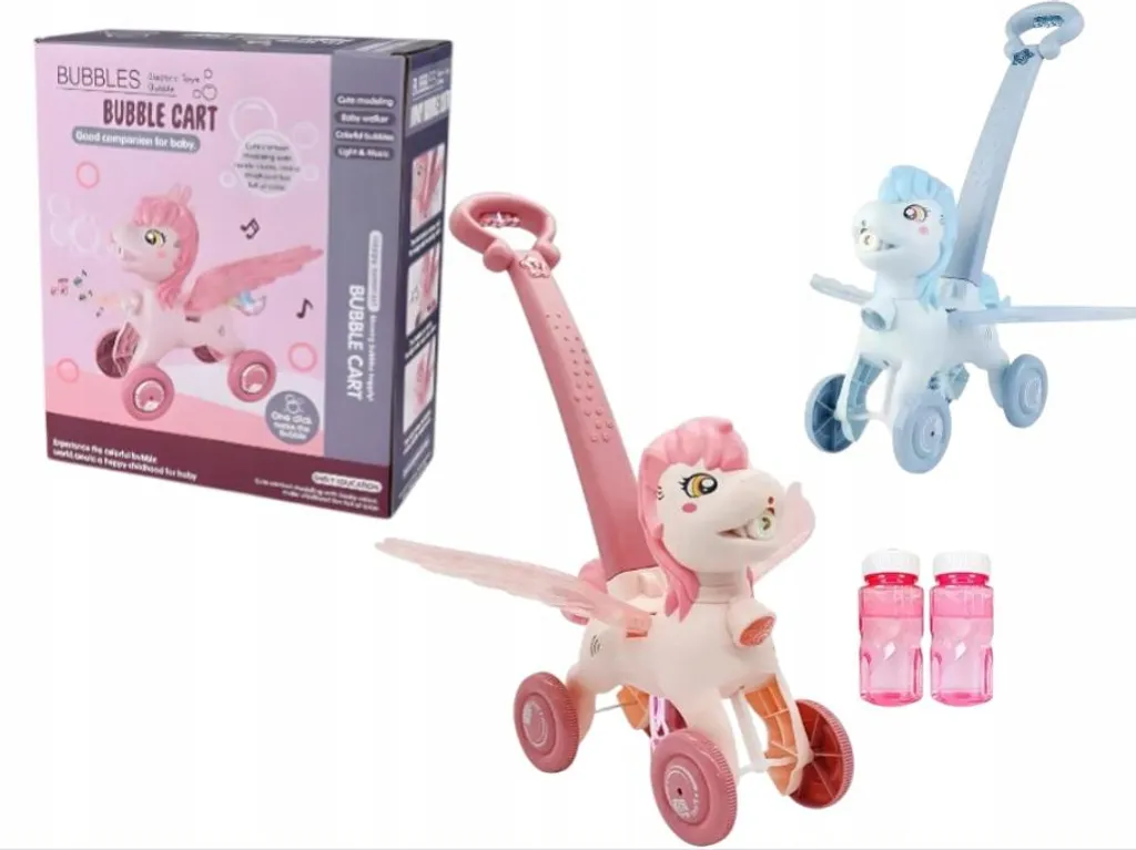 Machine à bulles poney : fini les fuites avec ce jouet animé et musical