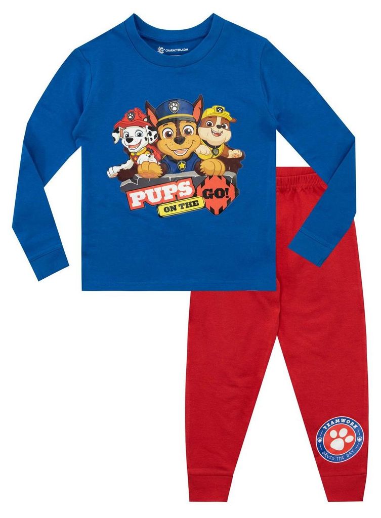 Paw Patrol - Schlafanzug mit langer Hose für Jungen NS9869 (116) (Blau)