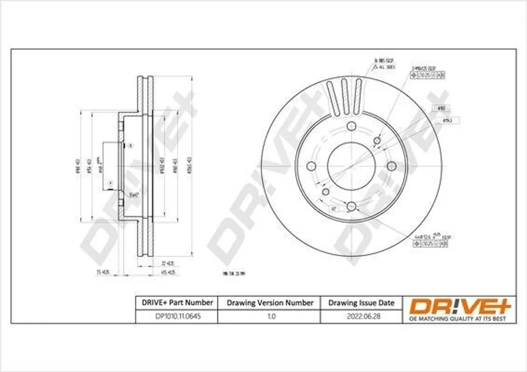 Disque de frein anti-vibration OE 40206 71E01 pour Almera II et P11