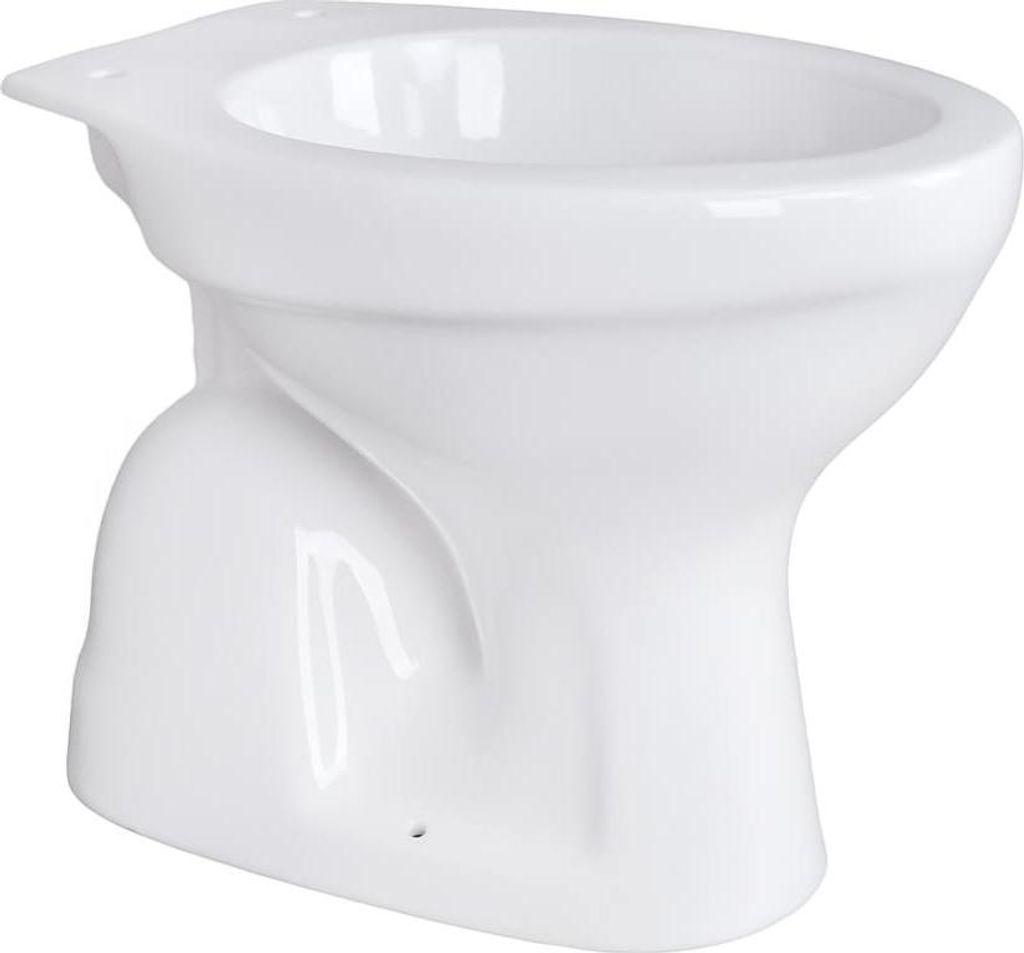 Belvit Stand WC Toilette Abgang Senkrecht Boden Weiß Tiefspüler