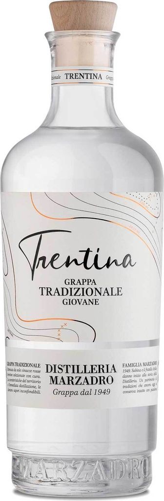 Marzadro Trentina Grappa Tradizionale Giovane 700ml 41% Produktbild 