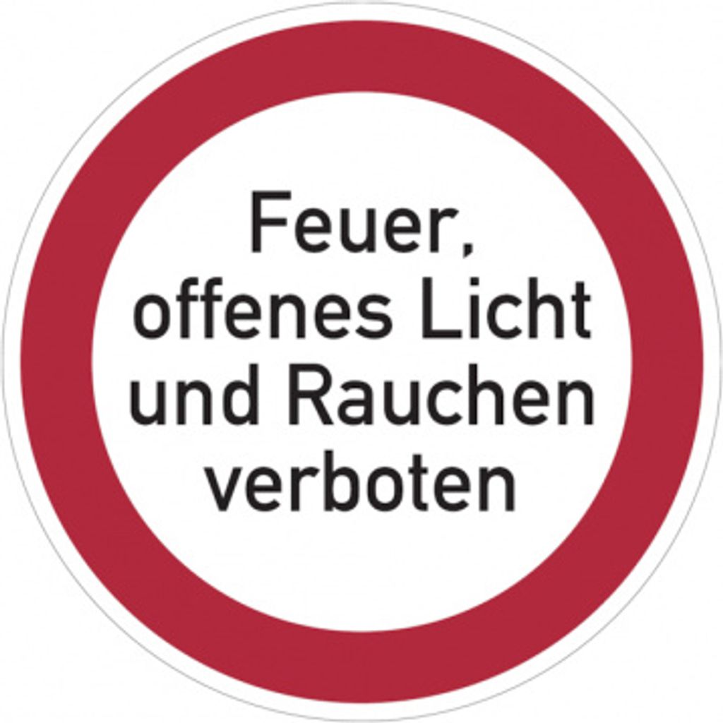 Dreifke Verbotsschild, Feuer, offenes Licht und Rauchen verboten - praxisbew...