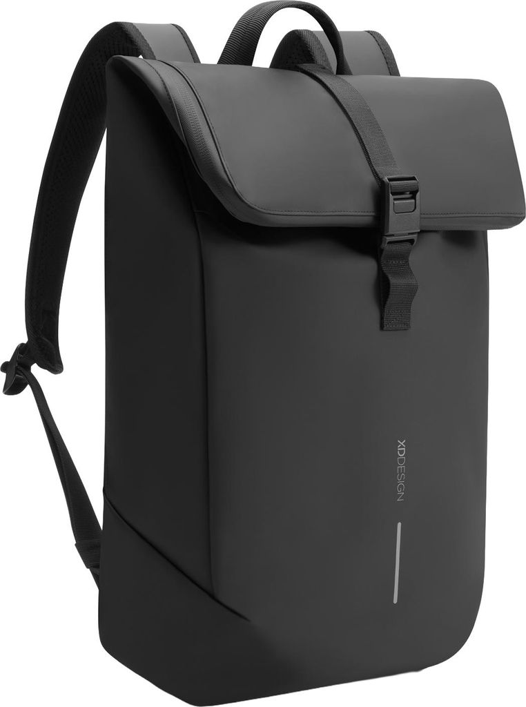 XD Design - Rucksack "Urban", Oberteil mit Klappe, Wasserbeständig XD512 (Einheitsgröße) (Schwarz)