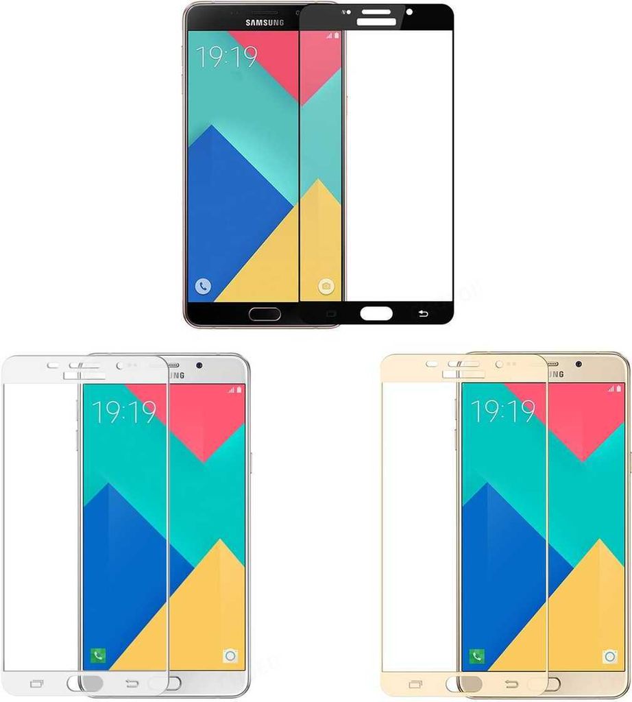 Panzer Schutzfolie für Samsung Galaxy A3 (A310) 2016 / Display-Schutzglas 9H SINTECH Premium , Farbe:Weiss