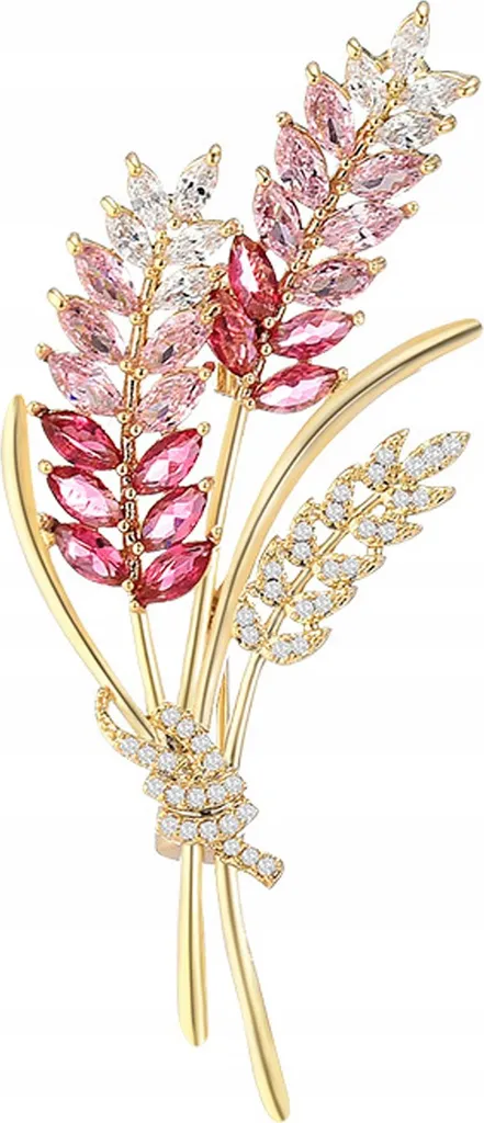 Spilla PINETS Pannocchia Mais Oro 14k Rosa - Gioiello Artigianale Elegante