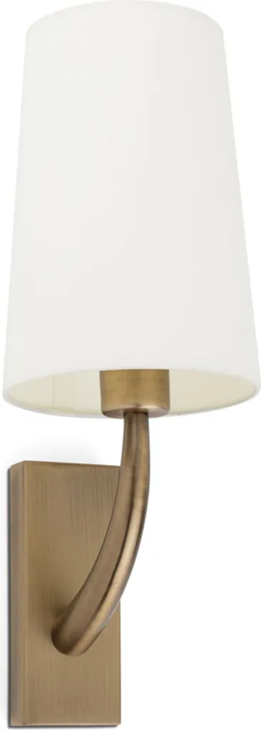 Lampe murale REM vieil or mat et blanc 29681-19 finition artisanale