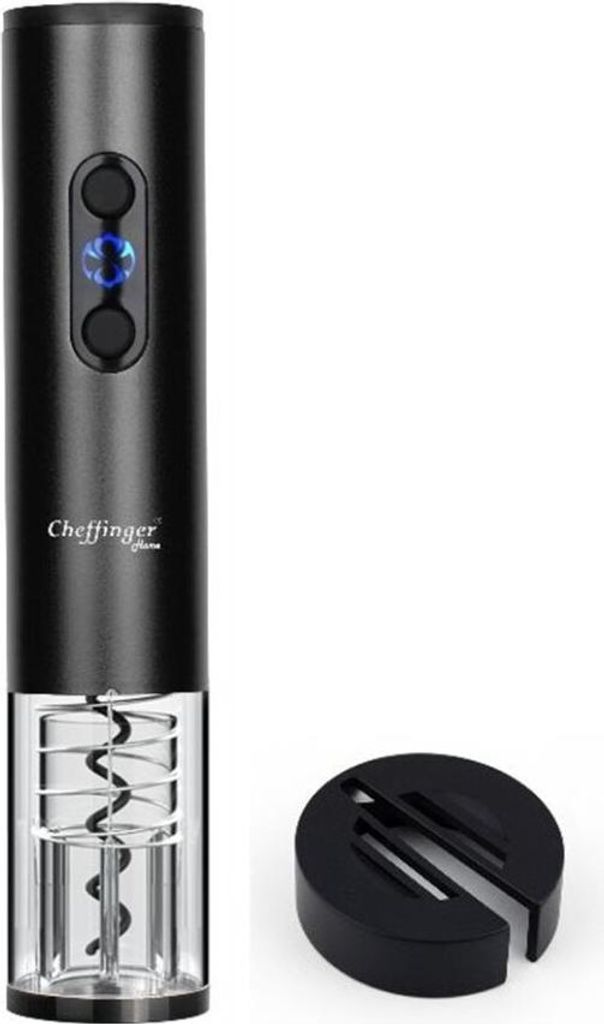 Elektrischer Weinflaschenöffner - Korkenzieher mit LED & Kapselschneider