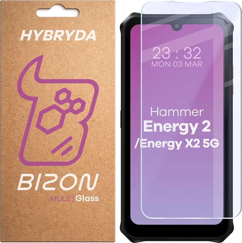Flexibles Hybridglas für HAMMER Energy X2 5G / Energy 2, Bizon Glass Mule