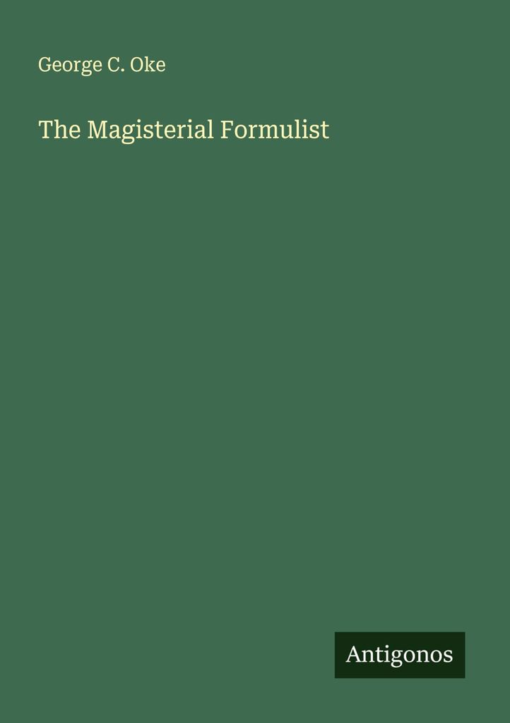 The Magisterial Formulist