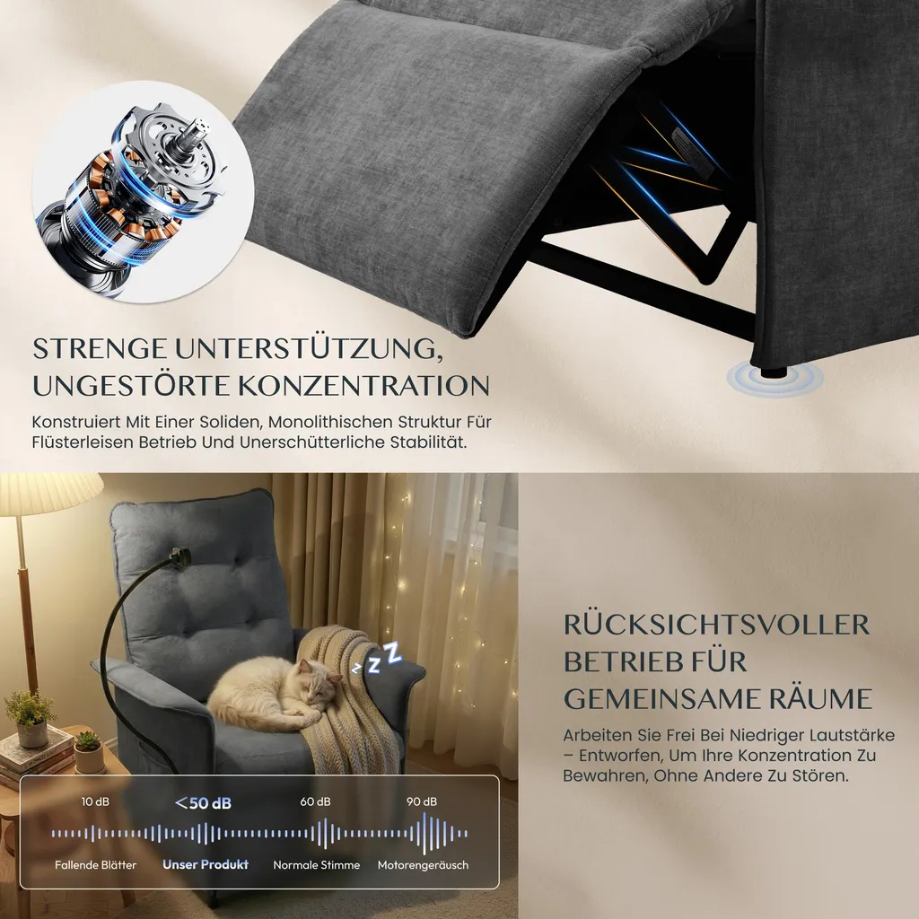Fauteuil ergonomique FLEXISPOT inclinaison électrique et support mobile