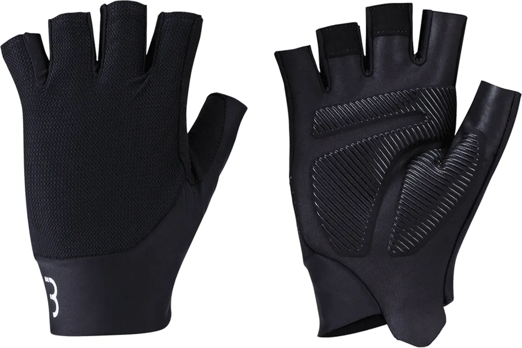 Gants courts de vélo BBB Pave Noir XL pour Homme avec Paume Rembourrée