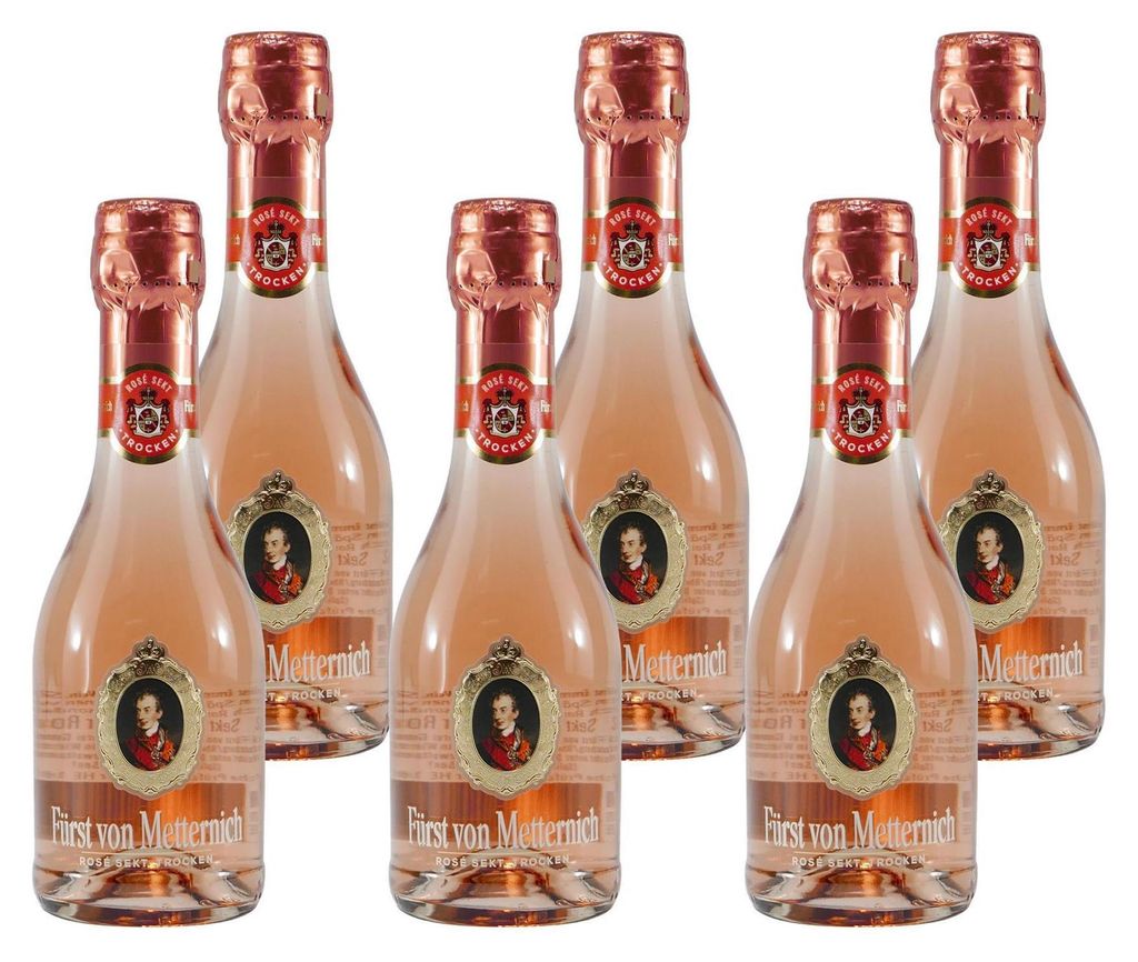 Fürst von Metternich Sekt Rosé -trocken- (12 x 0,2L) Produktbild 