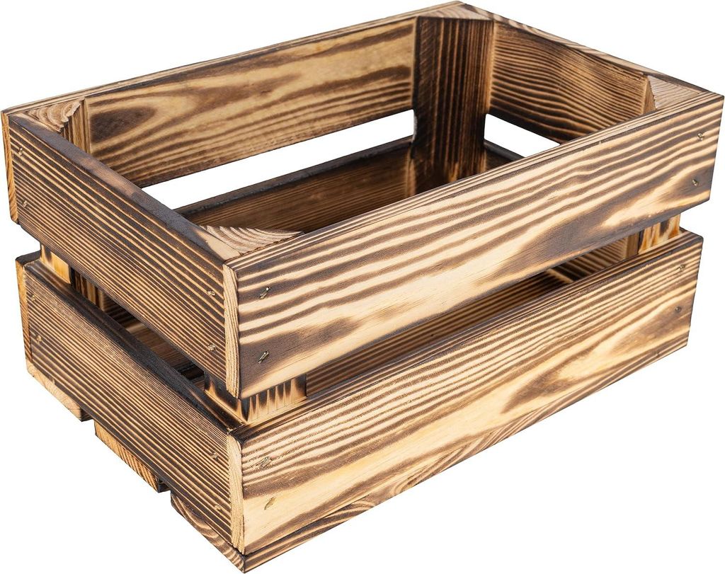 Creative Deco Drevená Truhlica Opálená | 30 x 20 x 15 cm | Obrázok produktu 