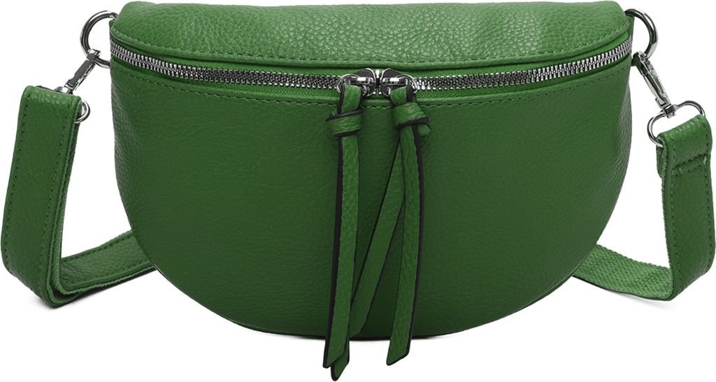 Bauchtasche (GSL-313) Klein Umhängetasche Klein Kunstleder Italy-Design GREEN