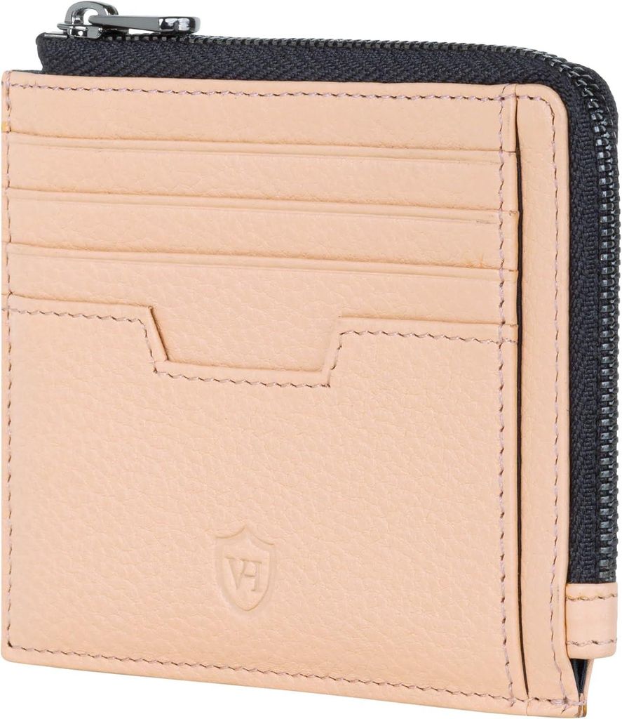 Elegantes Leder Kartenetui Geldbörse für Herren & Damen, schlankes Kreditkartenetui im Medium Format, RFID Schutz, minimalistisch & hochwertig