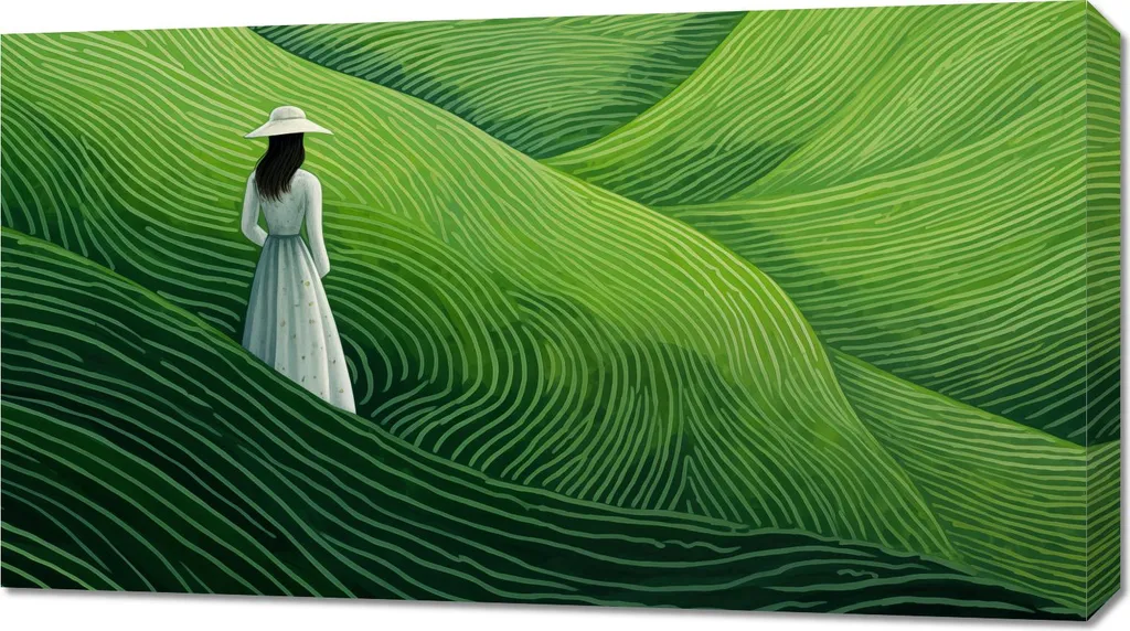 OFFERTA Quadro 90x50cm Campi Sconfinati - Tela Gallery Quality