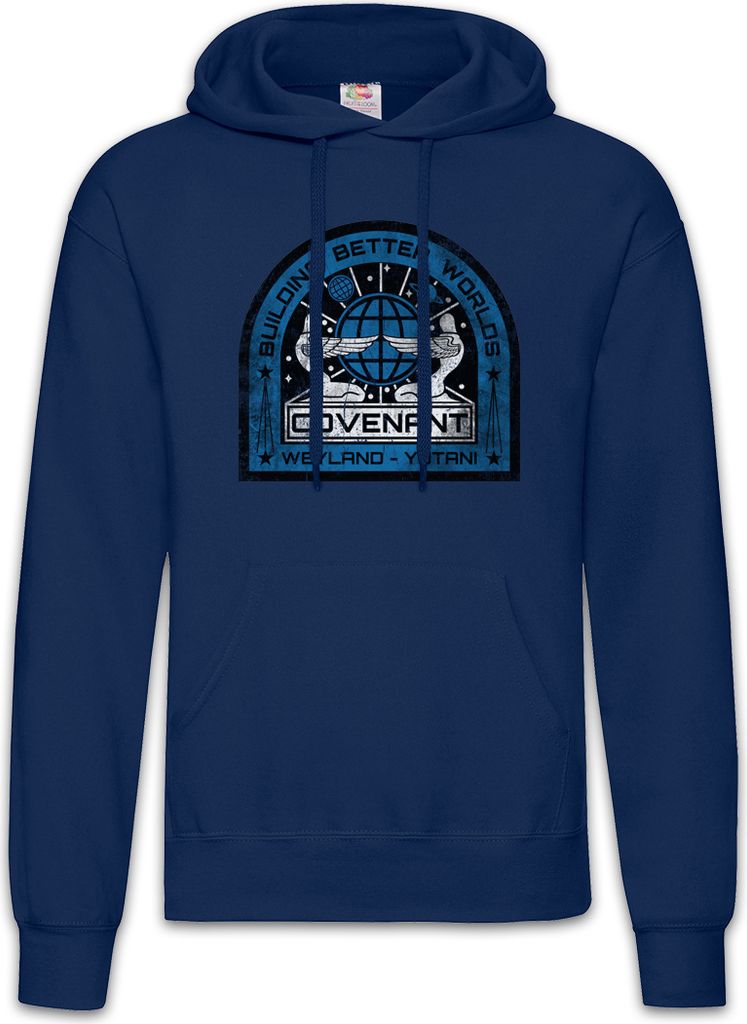 Urban Backwoods USCSS Covenant Patch, Herren Hoodie, Farbe: Navy, Größe: M