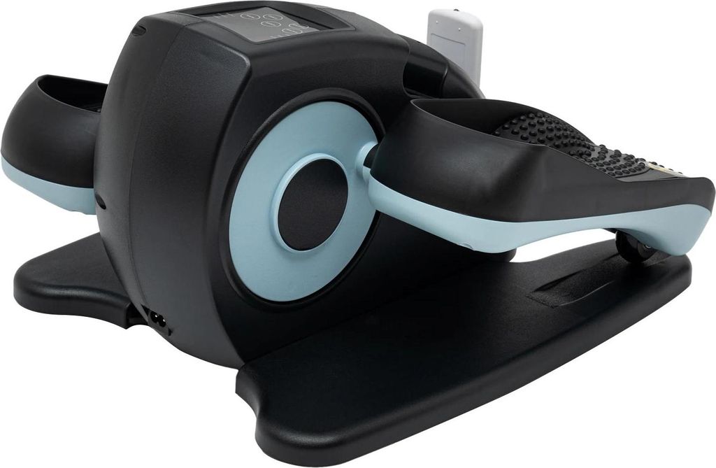 Elliptischer Beintrainer - Mini Crosstrainer - Motorisiert 60 W - Fernbedienung & LCD - Fünf Stufen 32–113 U/min - Drei Programme - EU-Stecker -...