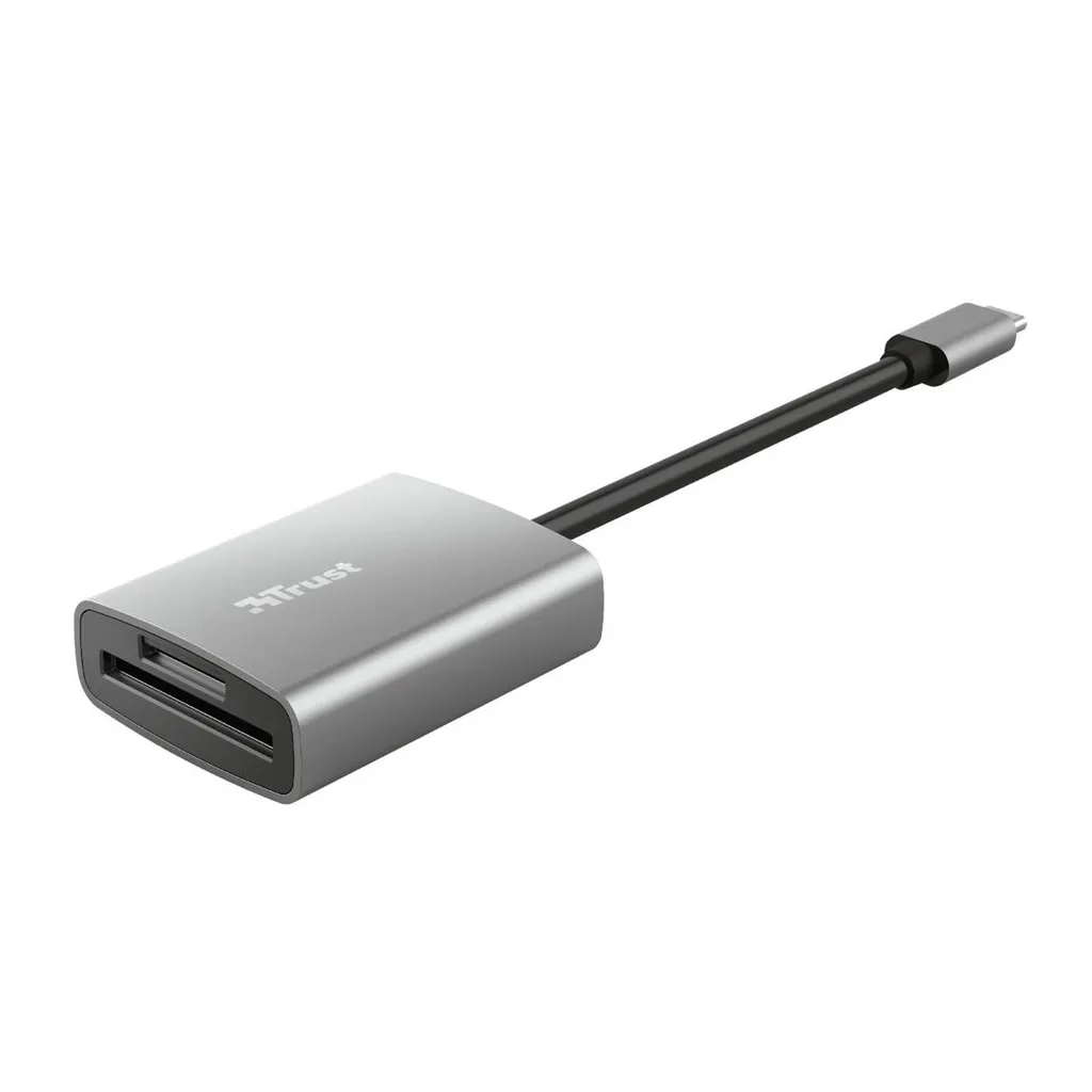 Lecteur de Cartes USB-C TRUST 24136 : Solution Transfert Rapide SD
