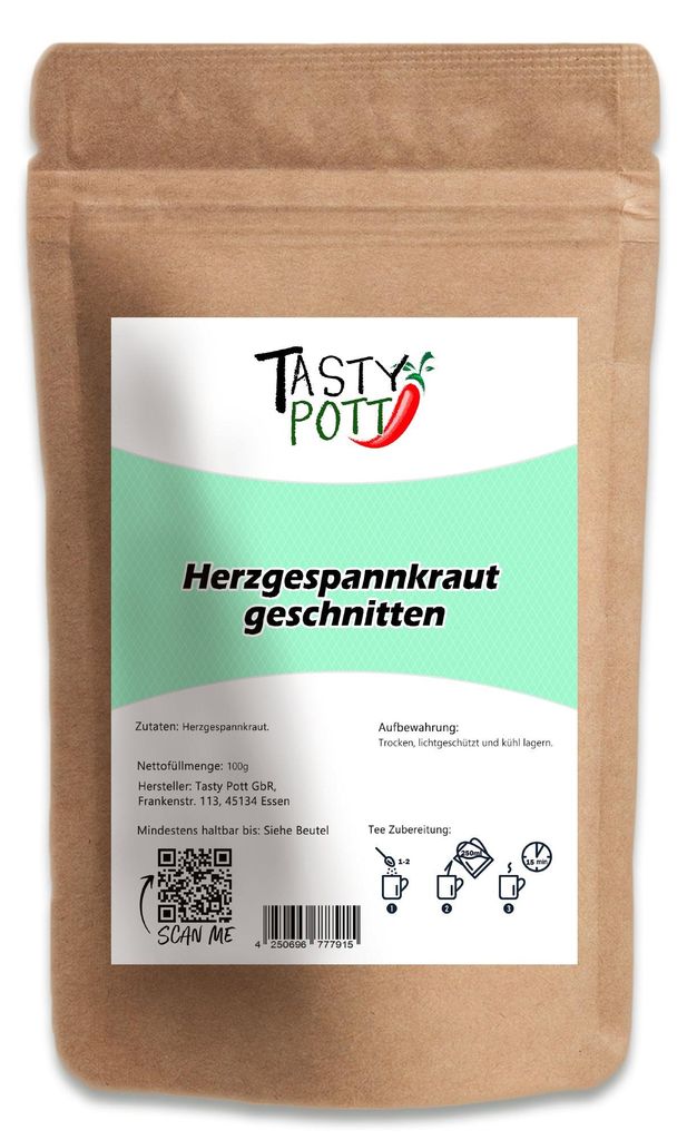 Tasty Pott Herzgespannkraut getrocknet & geschnitten (ab 100g) - 100g