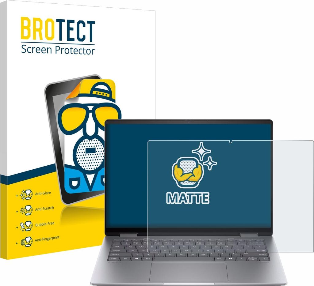 BROTECT Schutzfolie für HP Envy x360 2-in-1 14-fa0008na Displayschutz Displayschutzfolie Folie Matt Entspiegelungsfolie