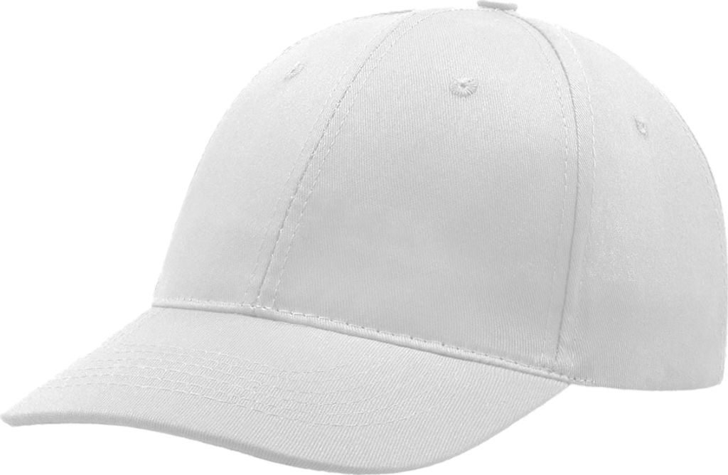 Atlantis Baseballkappe mit 6 Paneelen (2 Stück/Packung) AB416 (Einheitsgröße) (Weiß)