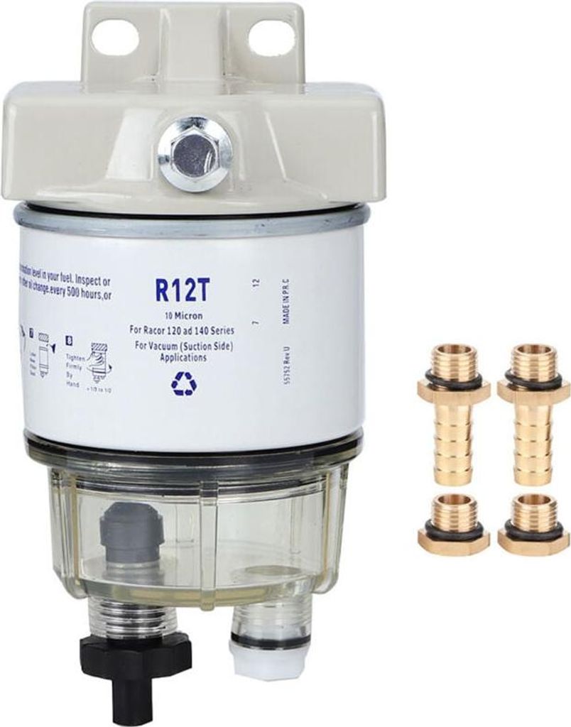 R12T Marine Rotierender Kraftstofffilter mit Wasserabscheider für Boote und Motorboote