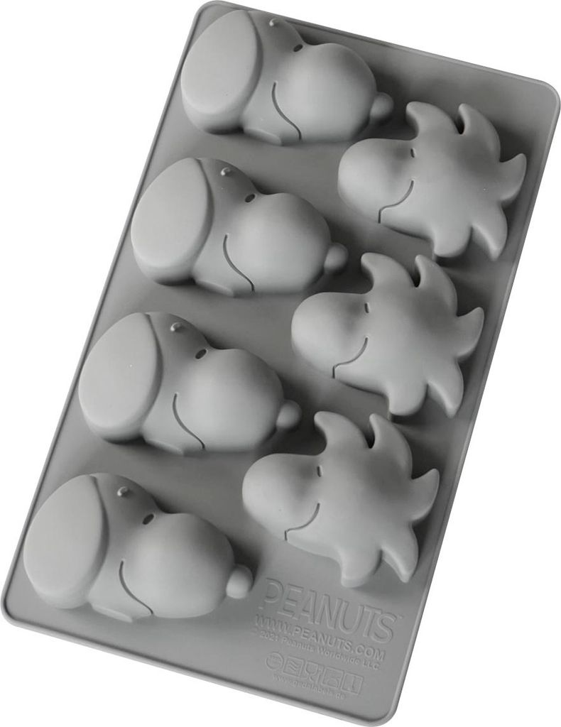 Muffinbackform Snoopy & Woodstock grau Silikon Produktbild 