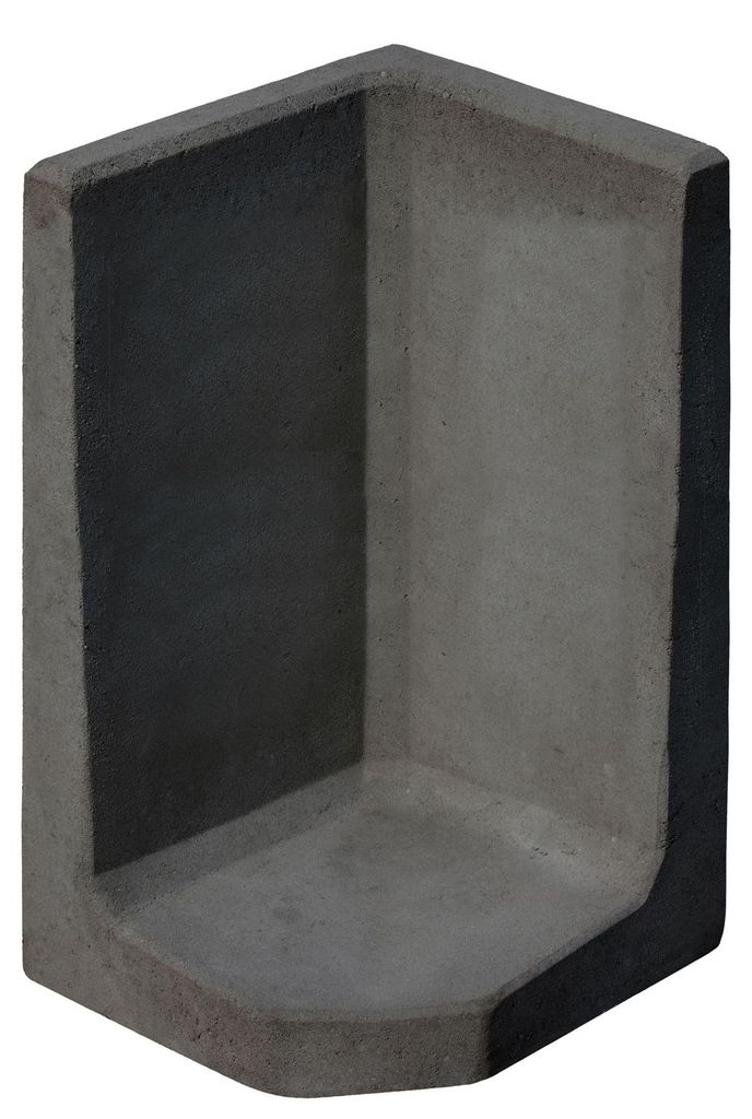 L-Steine L-STEIN- ECKE ANTHRAZIT 80/50/50/7 CM