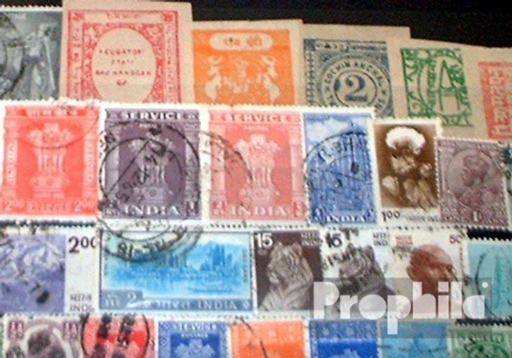 Briefmarken Indien 200 verschiedene Marken