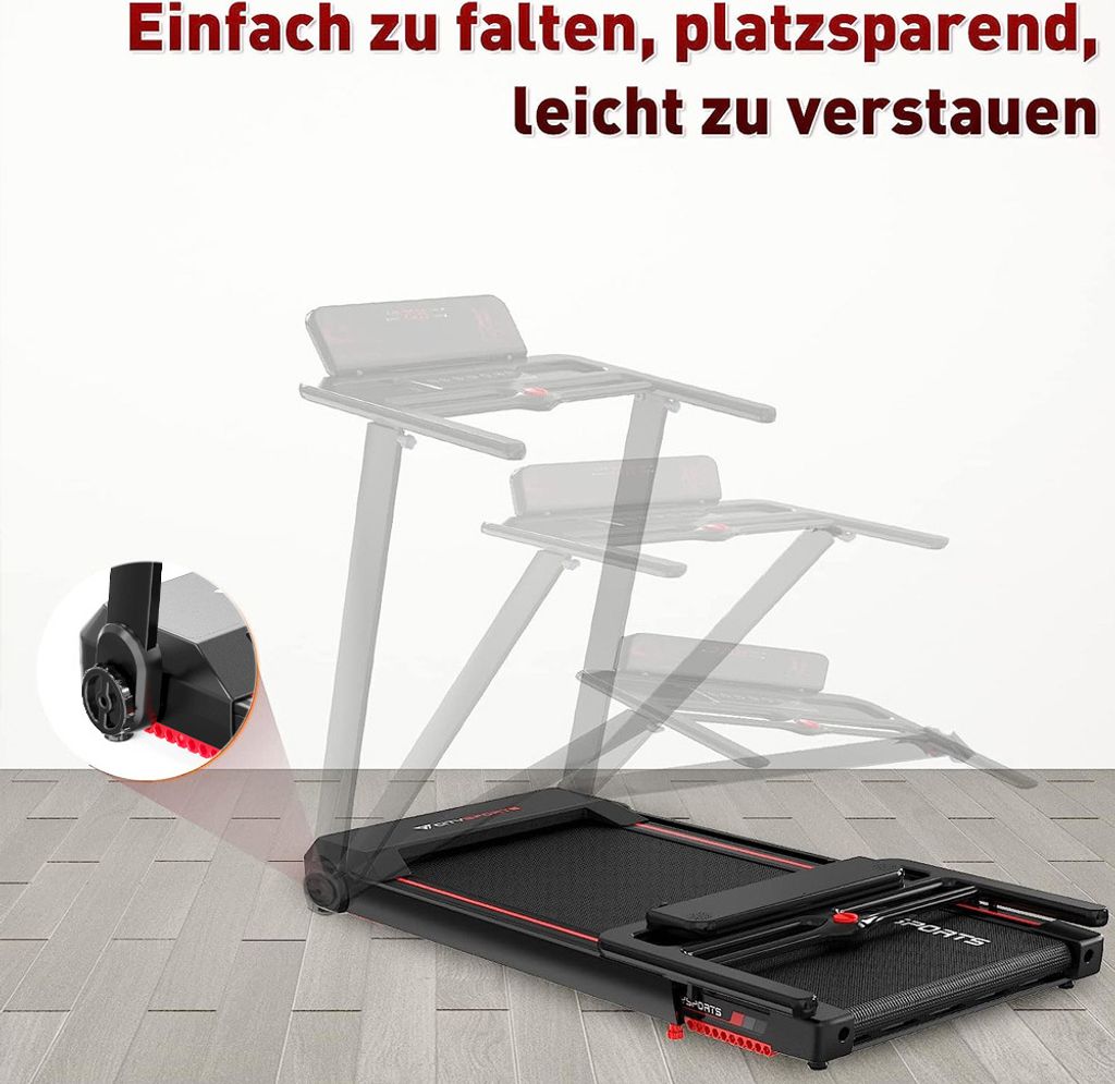 Běžecký pás CITYSPORTS, 2HPSkládací běžecký pás 1400W s Obrázek produktu 10