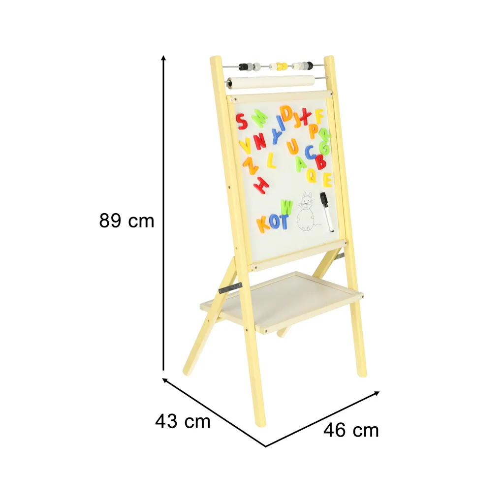 Tableau de conférence effaçable à sec 46x43x89 cm idéal séminaire