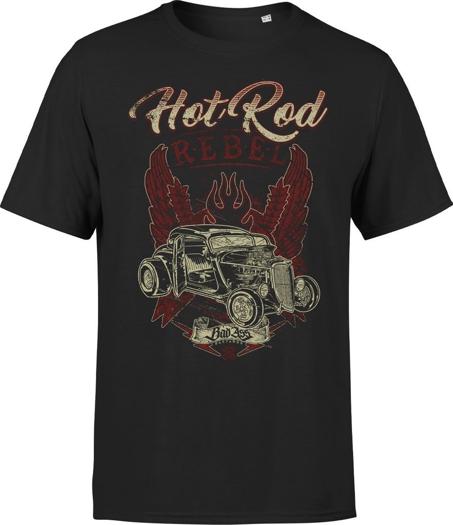 BadAss Bastards - Hot Rod, T-Shirt