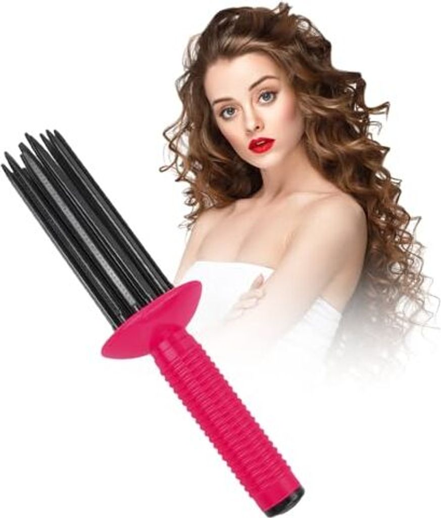 Curler Combs Haar, tragbares lockiges Haarbürstenstyler Locken Kamm Curling Roll, heiße Luftstyling -Pinsel, Walzen flauschig
