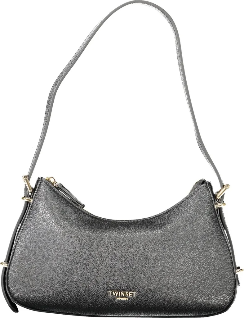 Sac à bandoulière noir ajustable en cuir synthétique souple Série Urban