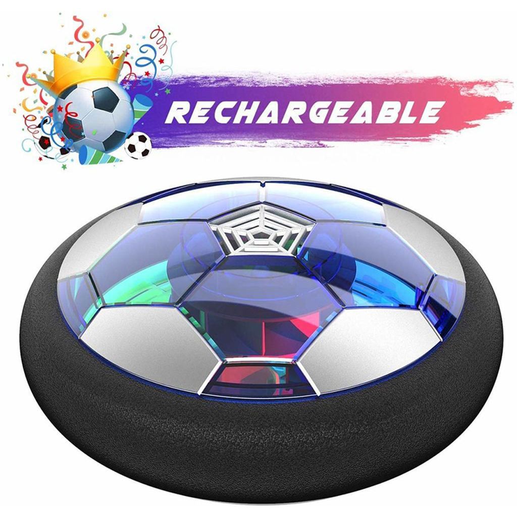 Indoor Air Power Soccer Hover Football Luftkissen Fussball Leuchten Led Disc 