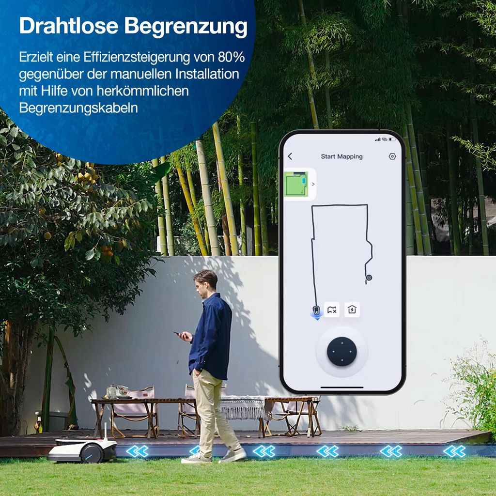 ECOVACS Rasenmähroboter GOAT G1 mit kabelloser Einstellung Produktbild 22