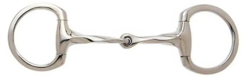 Mors olive brisé Sefton 12,5 cm en argent pour bride et filet d'équitation