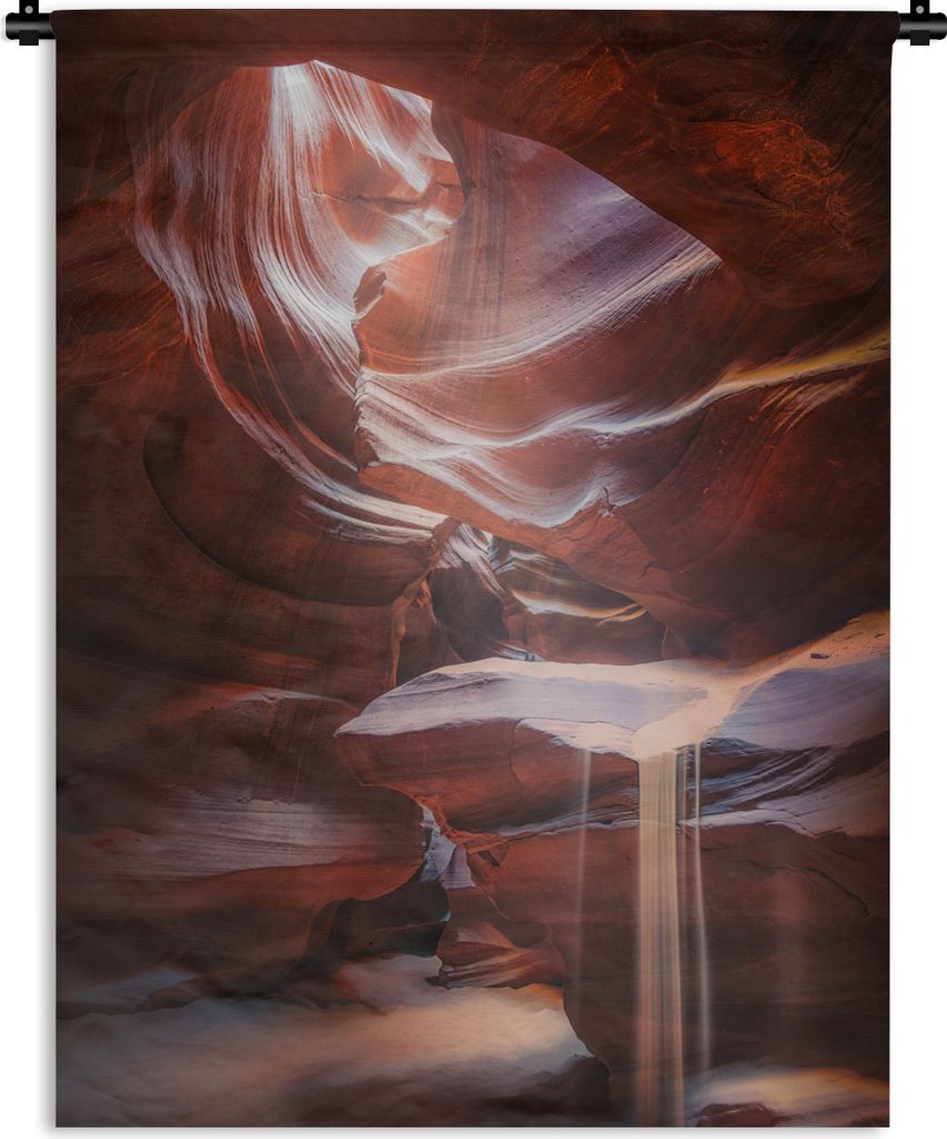 MuchoWow Wandteppich Wandbehang Landschaft - Höhle - Sand - Natur 90x120 cm Tapisserie Dekoration Wandtuch - Wanddeko