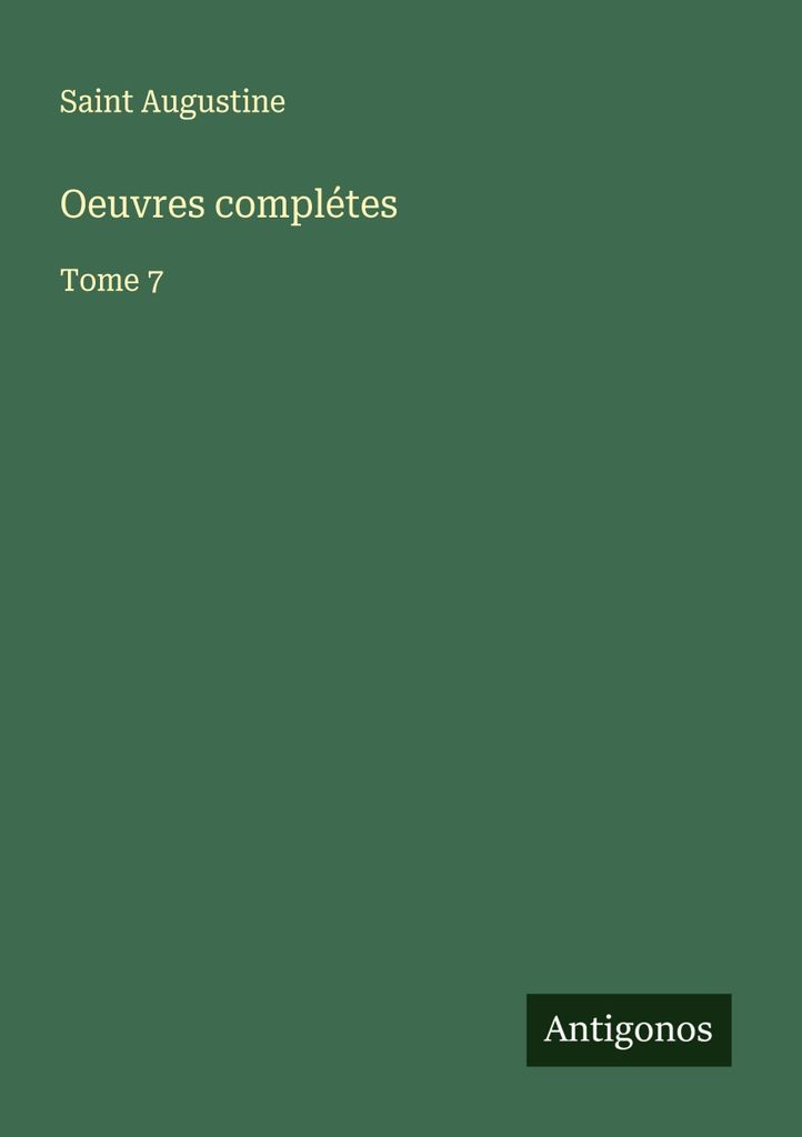 Oeuvres complétes
