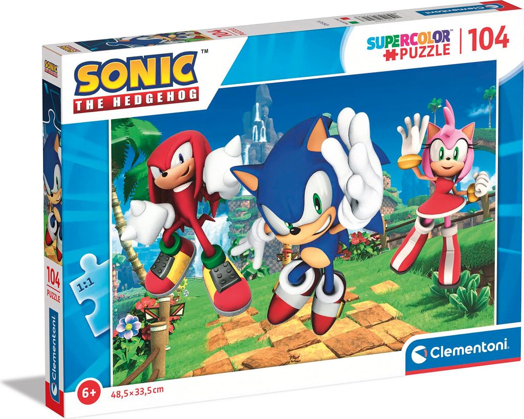 CLEMENTONI Puzzle Sonic 104 Teile Produktbild 