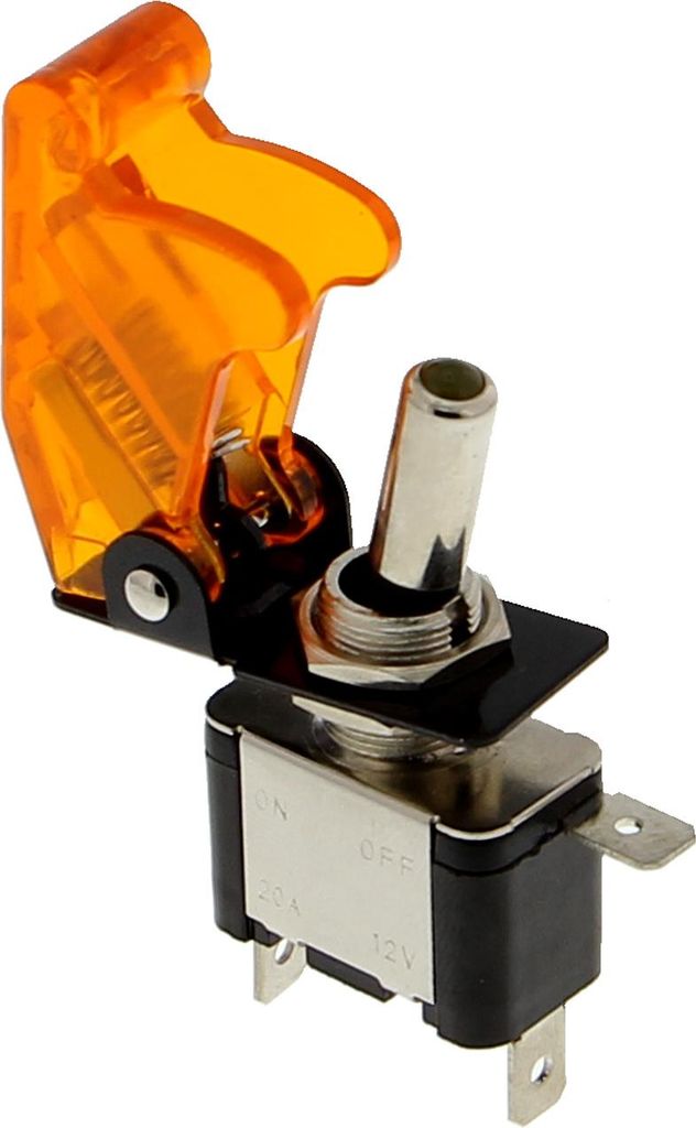 Kippschalter / Rockerswitch 12V 12A LED beleuchtet Farbe: Orange