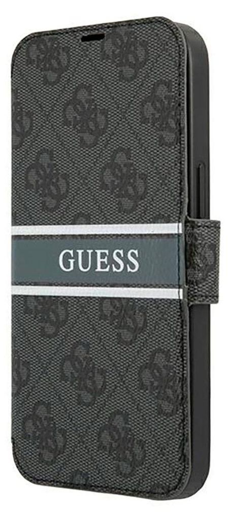 Guess Apple Tasche GUBKP13L4GDGR iPhone 13 Pro grau/grau book 4G Stripe