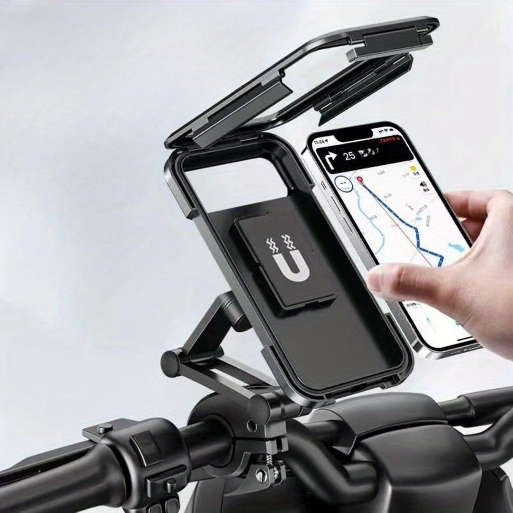 Motorrad-Handyhalterung, wasserdicht, magnetisch, Produktbild 