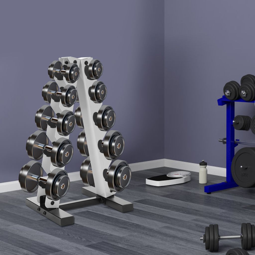5stupňový stojan na činky A-Frame Stojan na činky do 100 kg Obrázek produktu 3