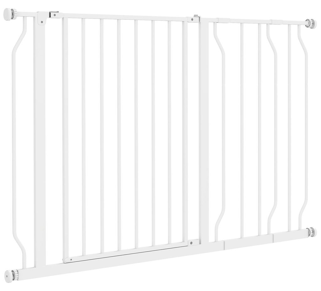 Hondentuig, trapgat, 75-115 cm, witte hondendeur Productafbeelding 