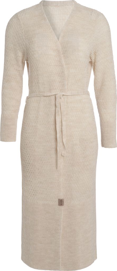 Knit Factory Gina Lange Strickjacke - Beige - 40/42