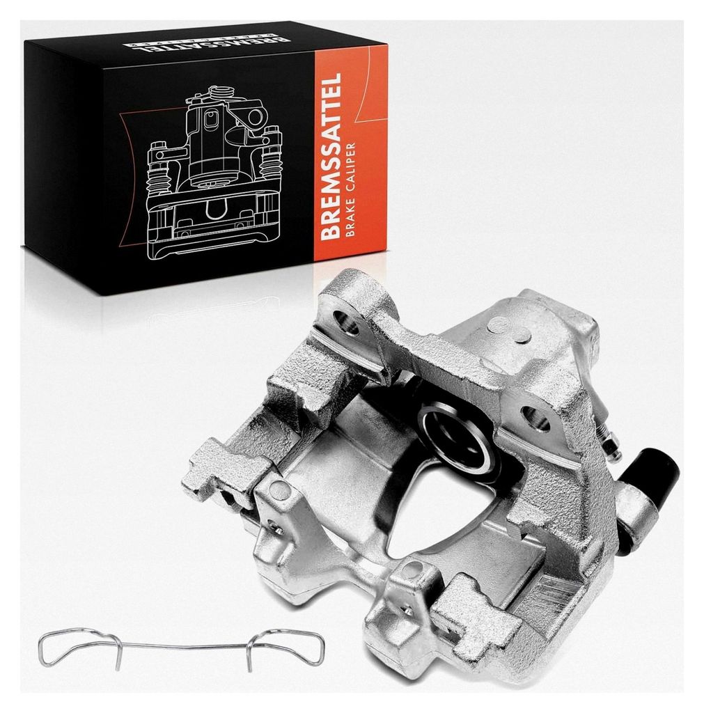 Bremssattel Bremszange Hinten Links Aluminium mit Halter (Lochabstand Halterung 90mm) Kompatibel mit C-Klasse W204, C-Klasse T-Model S204, E-Klasse...