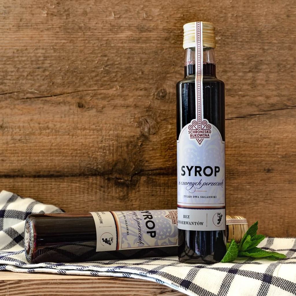 Sirup aus schwarzen Johannisbeeren 250ml - Schronisko Bukowina